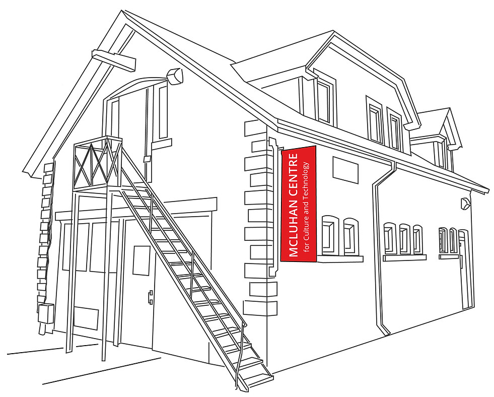 Line drawing of the McLuhan Centre